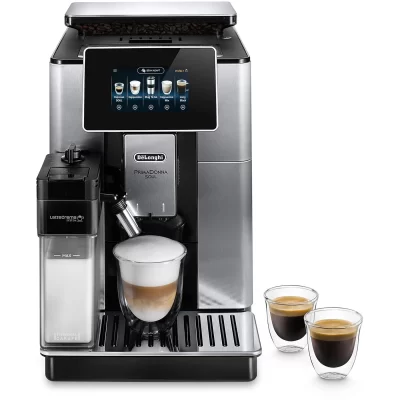 DE’LONGHI PrimaDonna ECAM610.75.MB MACCHINA CAFFÉ AUTOMATICA, Silver Black